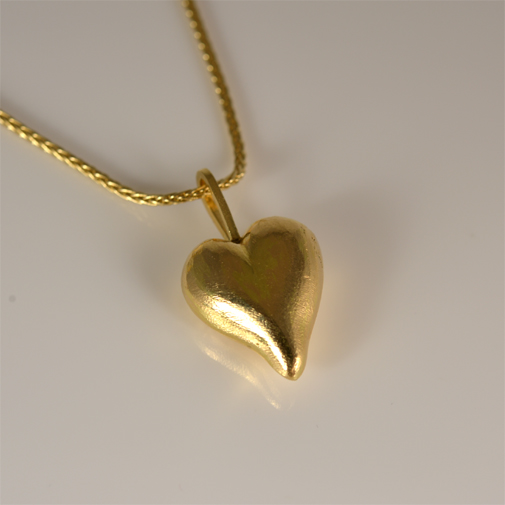 "Heart of gold" 18k by Susanne lanng - danish jeweler and designer - Gl. Skagen.